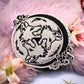 Black and Silver 3 Wolf Moon Embroidered Patch (10cm)