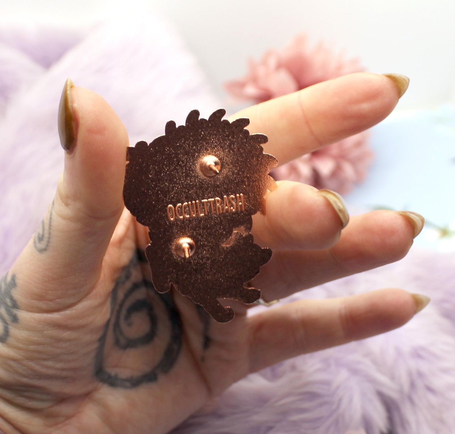 Copper Sun Fox Enamel Pin (A Grade)