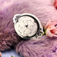 Silver Foil 3 Wolf Moon Vinyl Sticker (7cm)