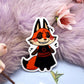 Chibi Red Fox Enohki Vinyl Sticker (7cm)