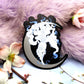Silver Foil Moon Fox Vinyl Sticker (8cm)