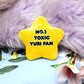 No.1 Toxic Yuri Gold Star Badge (55mm)