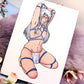 Brandy Shibari Pin Up A6 Print - The Nightingale Dragon Series