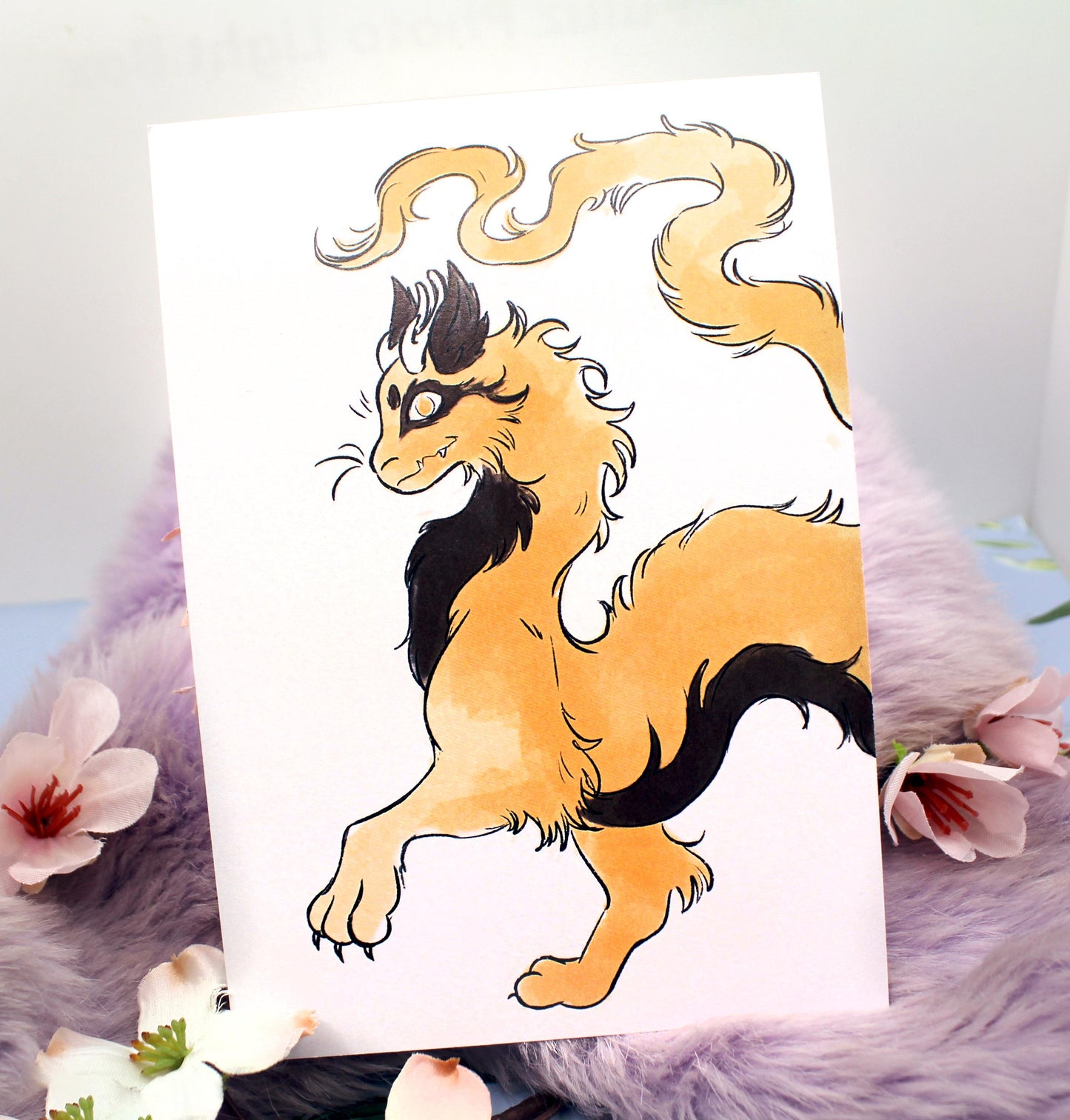 Stepping Ettore Dragon A6 Print - The Nightingale Dragon Series