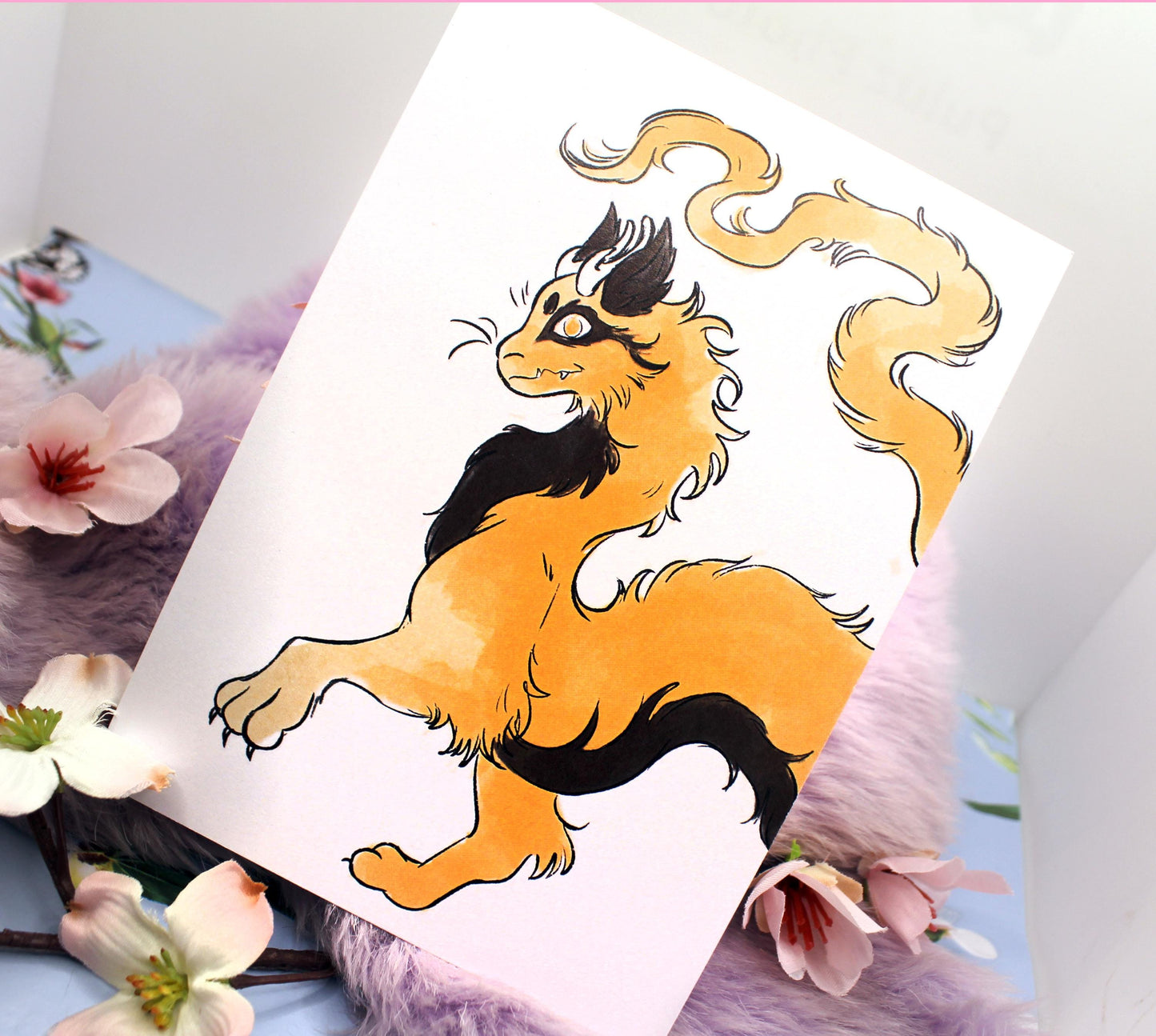 Stepping Ettore Dragon A6 Print - The Nightingale Dragon Series