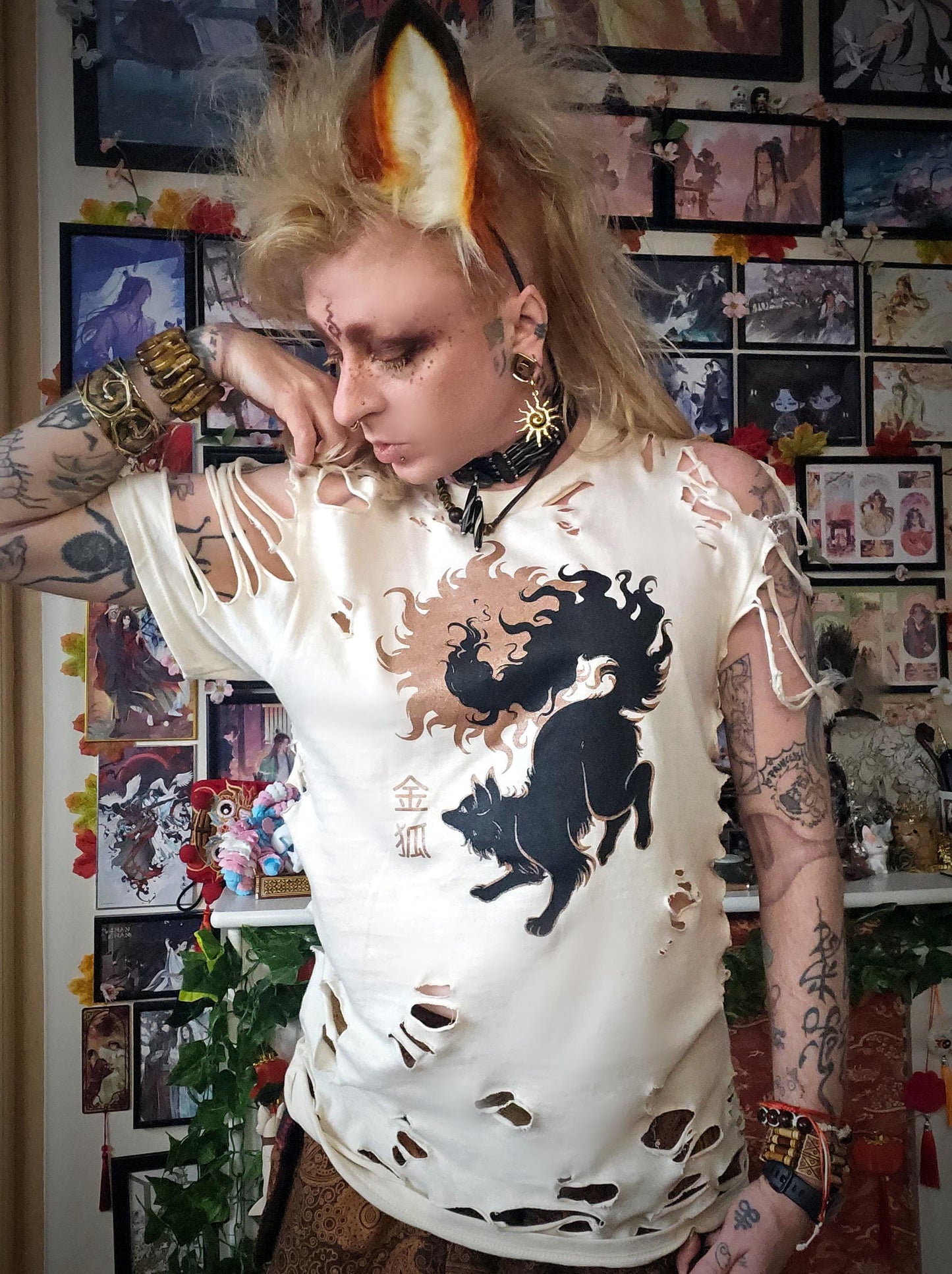 Sun Fox Copper Foil T-shirt (S-3XL)