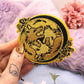Black and Gold 3 Wolf Moon Embroidered Patch (10cm)