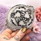 Black and Silver 3 Wolf Moon Embroidered Patch (10cm)