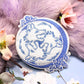 Pastel Blue and White 3 Wolf Moon Embroidered Patch (10cm)