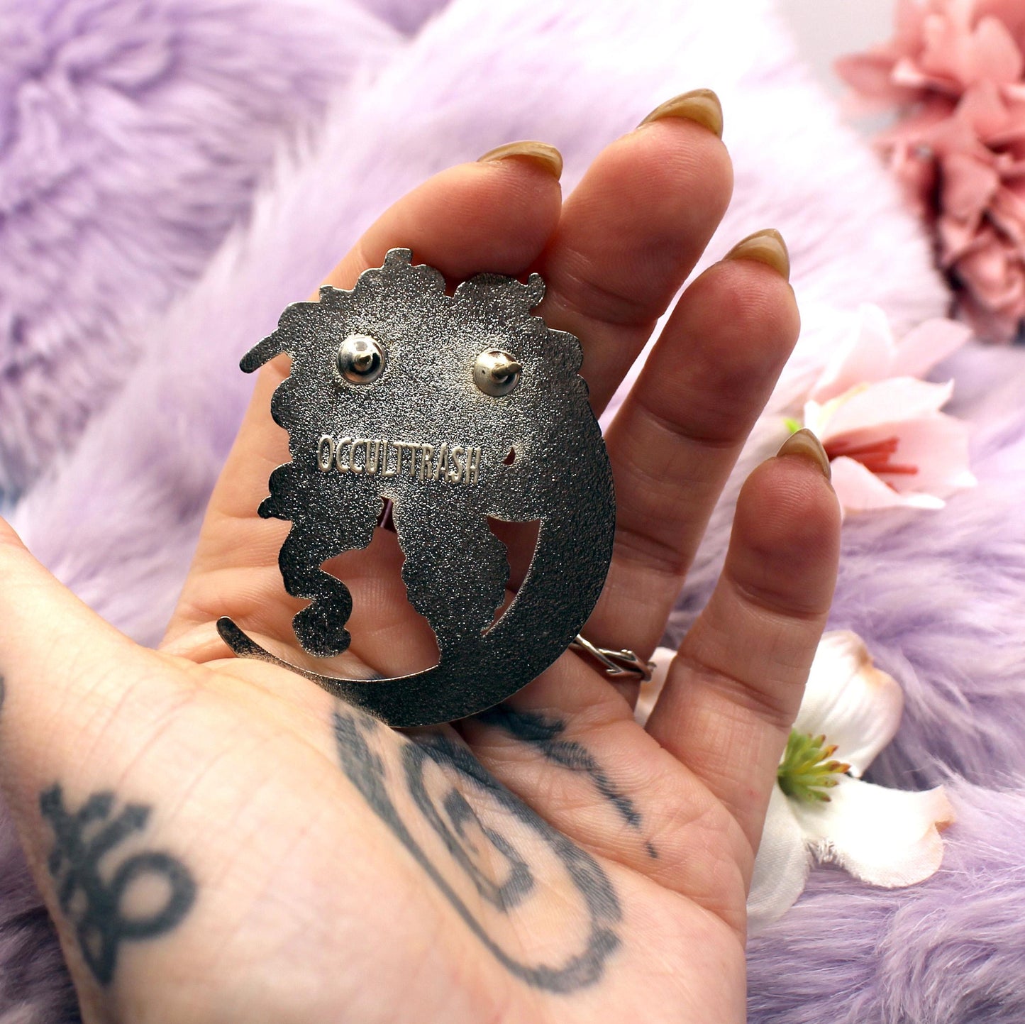 Silver Moon Fox Enamel Pin (A Grade)