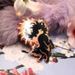 Copper Sun Fox Enamel Pin (A Grade)