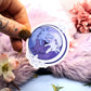 Purple and Blue 3 Wolf Moon Vinyl Sticker (7cm)