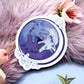 Purple and Blue 3 Wolf Moon Vinyl Sticker (7cm)