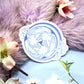 White and Blue 3 Wolf Moon Vinyl Sticker (7cm)
