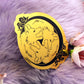 Gold Foil 3 Wolf Moon Vinyl Sticker (7cm)