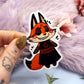 Chibi Red Fox Enohki Vinyl Sticker (7cm)