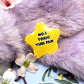 No.1 Toxic Yuri Gold Star Badge (55mm)