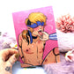 Blind Fold Shibari Taowren Pin Up A6 Print - The Nightingale Dragon Series