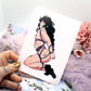 Ginzin Shibari Pin Up A6 Print - The Nightingale Dragon Series