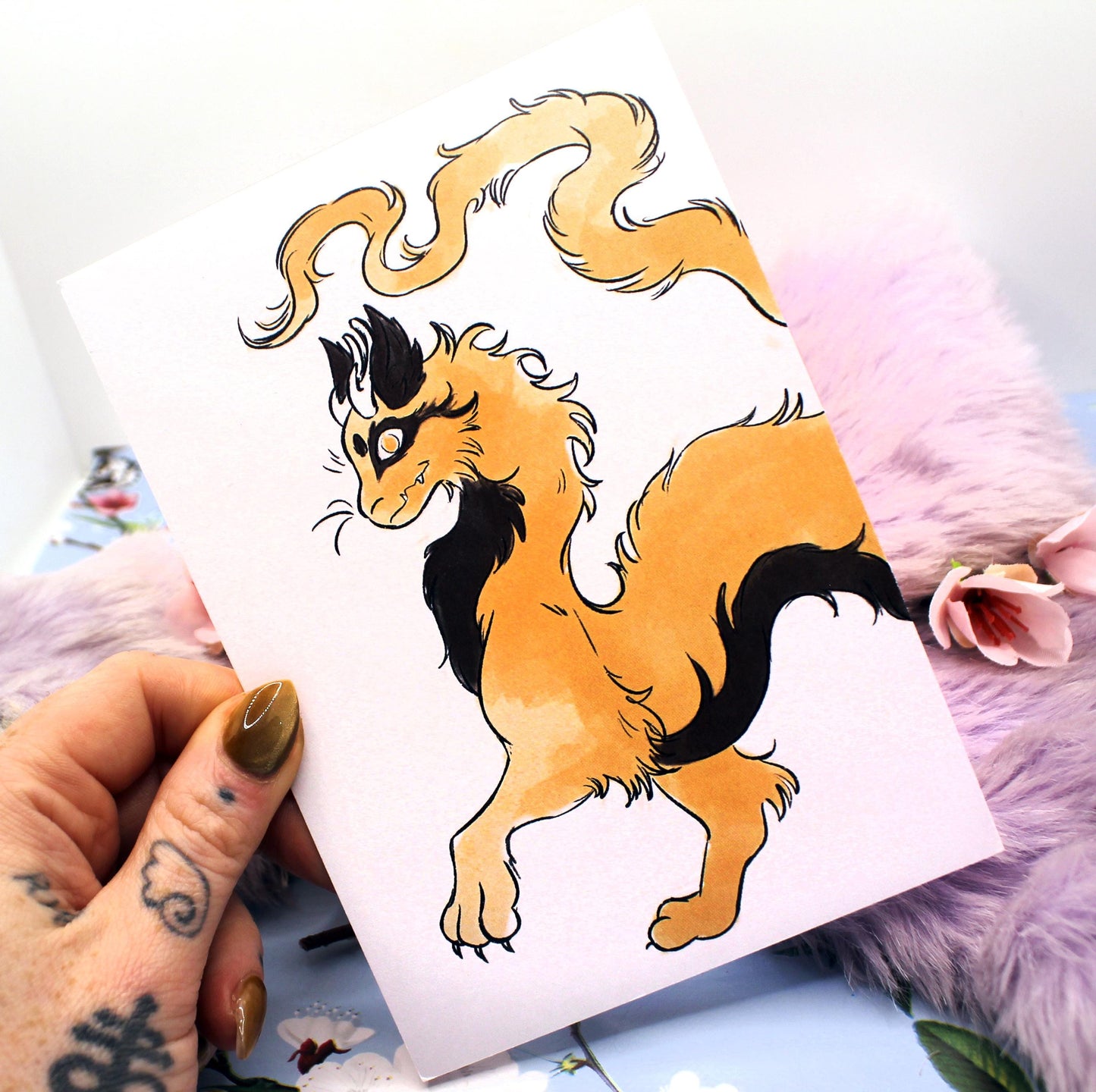 Stepping Ettore Dragon A6 Print - The Nightingale Dragon Series