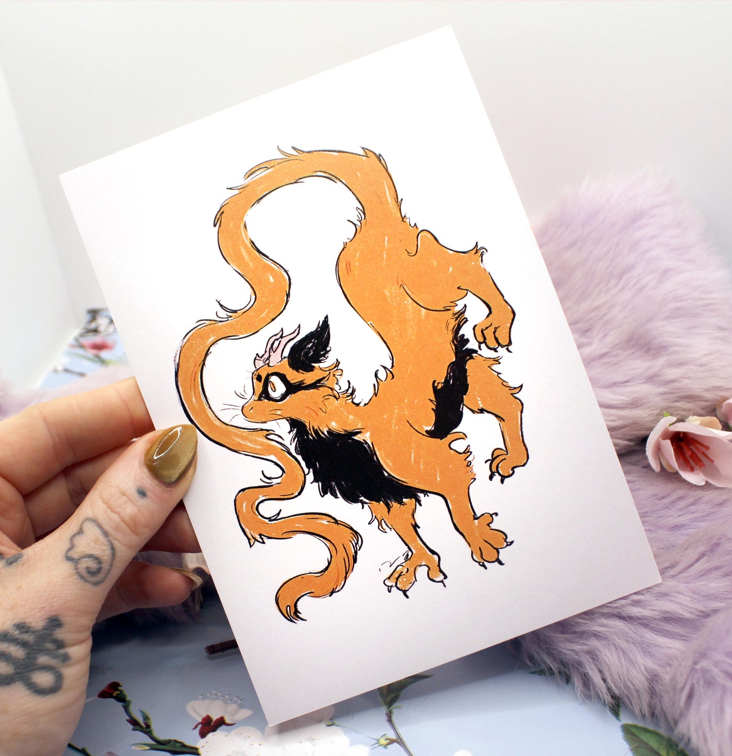 Little Ettore Dragon A6 Print - The Nightingale Dragon Series