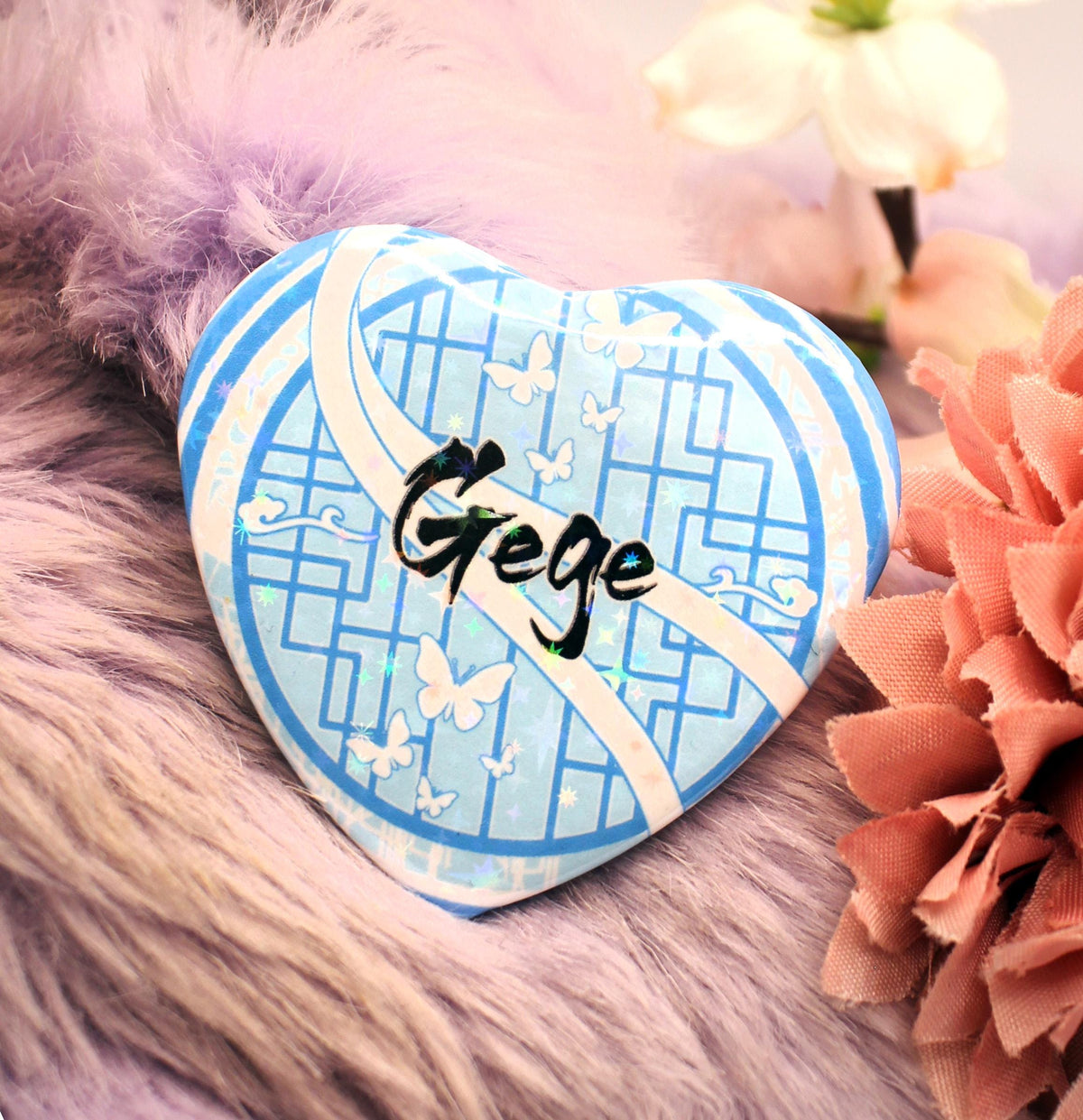 Gege Danmei Inspired Heart Badge (55mm)