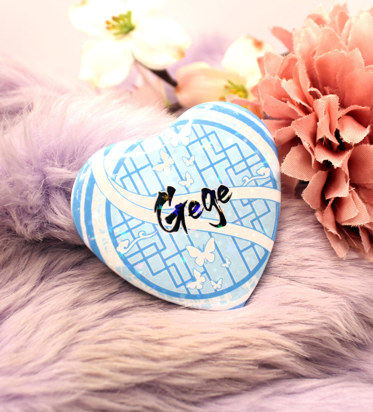 Gege Danmei Inspired Heart Badge (55mm)