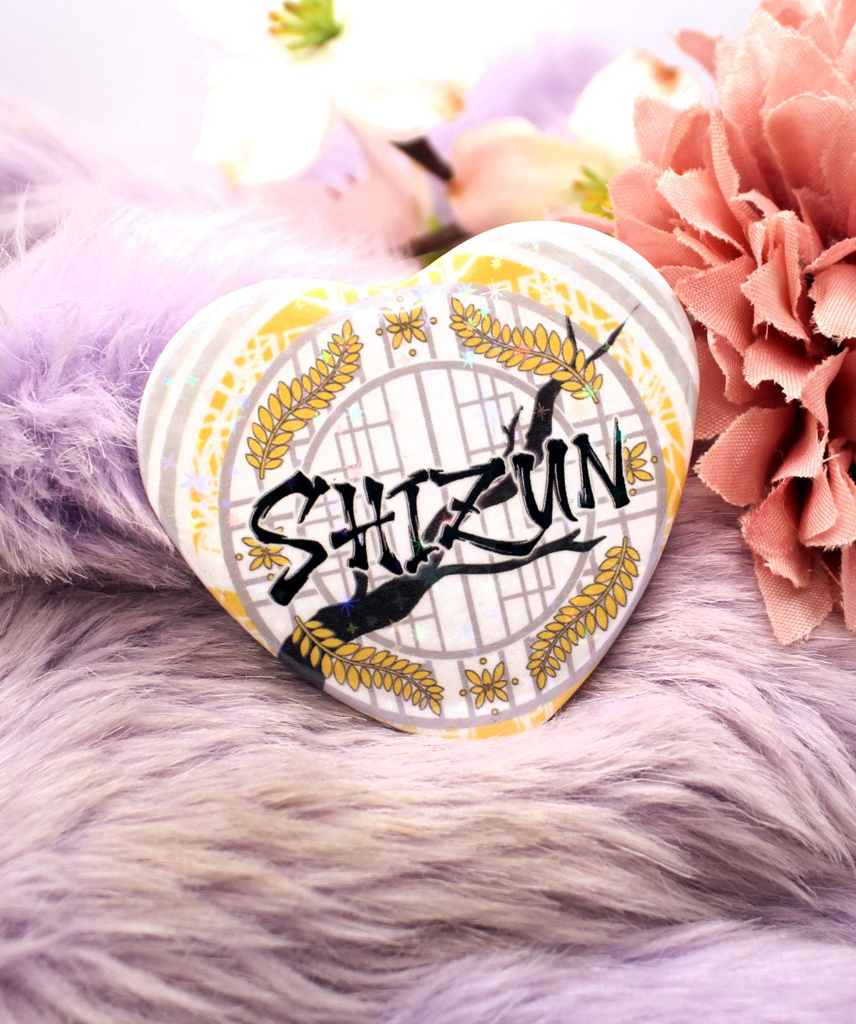 Shizun ErHa Danmei Inspired Heart Badge (55mm)
