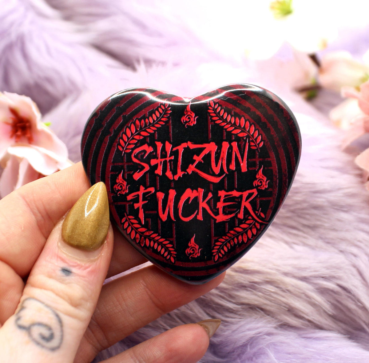 Shizun Fucker Danmei Inspired Heart Badge (55mm)