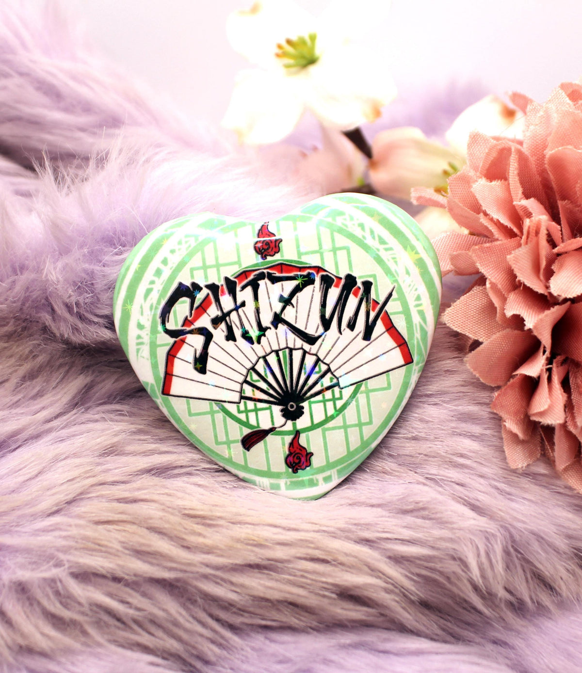 Shizun MXTX Danmei Inspired Heart Badge (55mm)