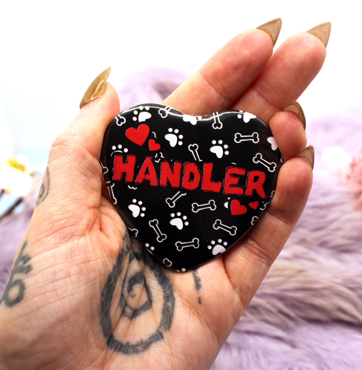 Handler Heart Badge (55mm)