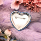 Dumb Puppy Rainbow Heart Badges (55mm)