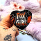 Fox Boy and Fox Girl Heart Badges (55mm)