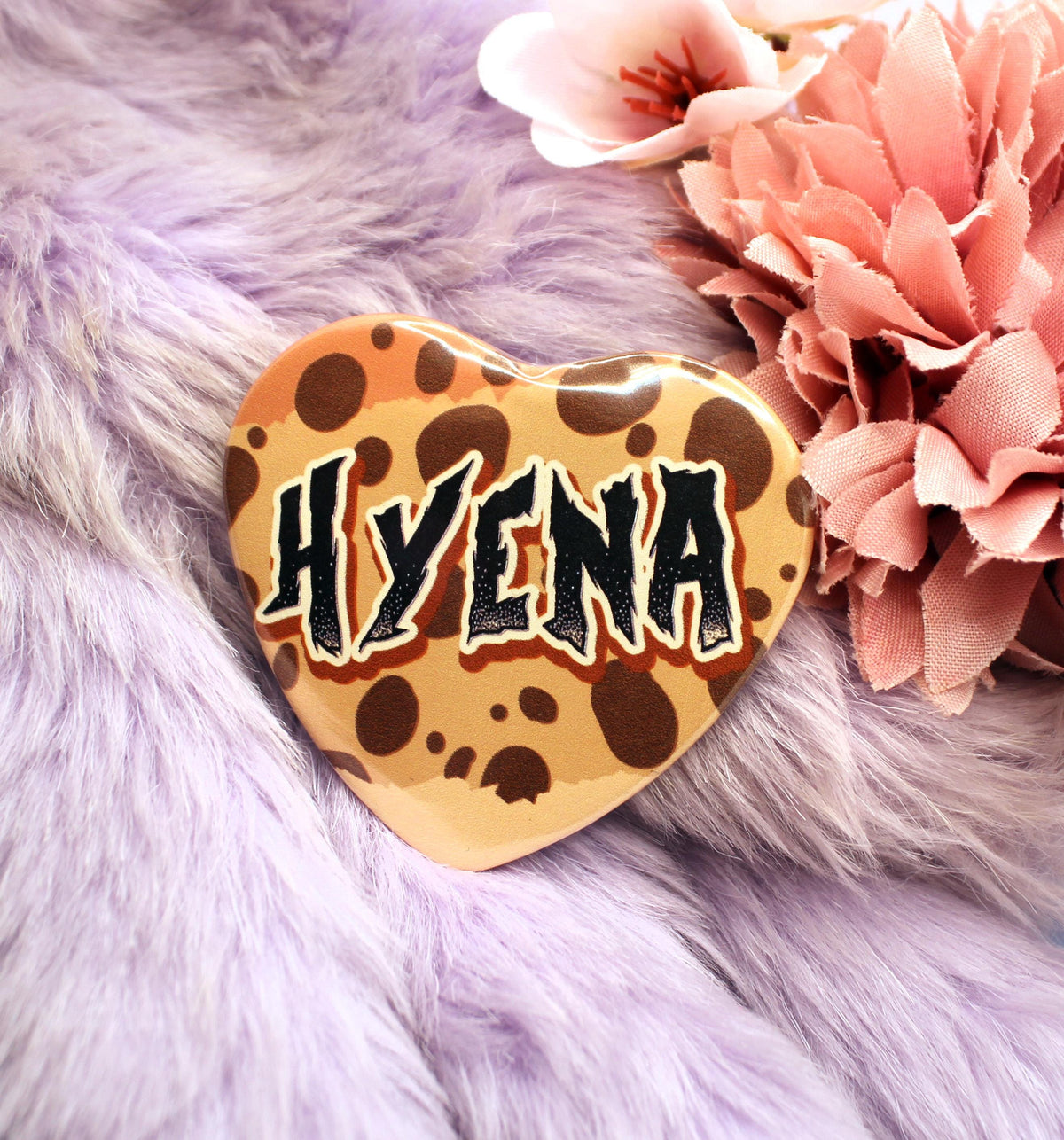 Hyena Heart Badge (55mm)