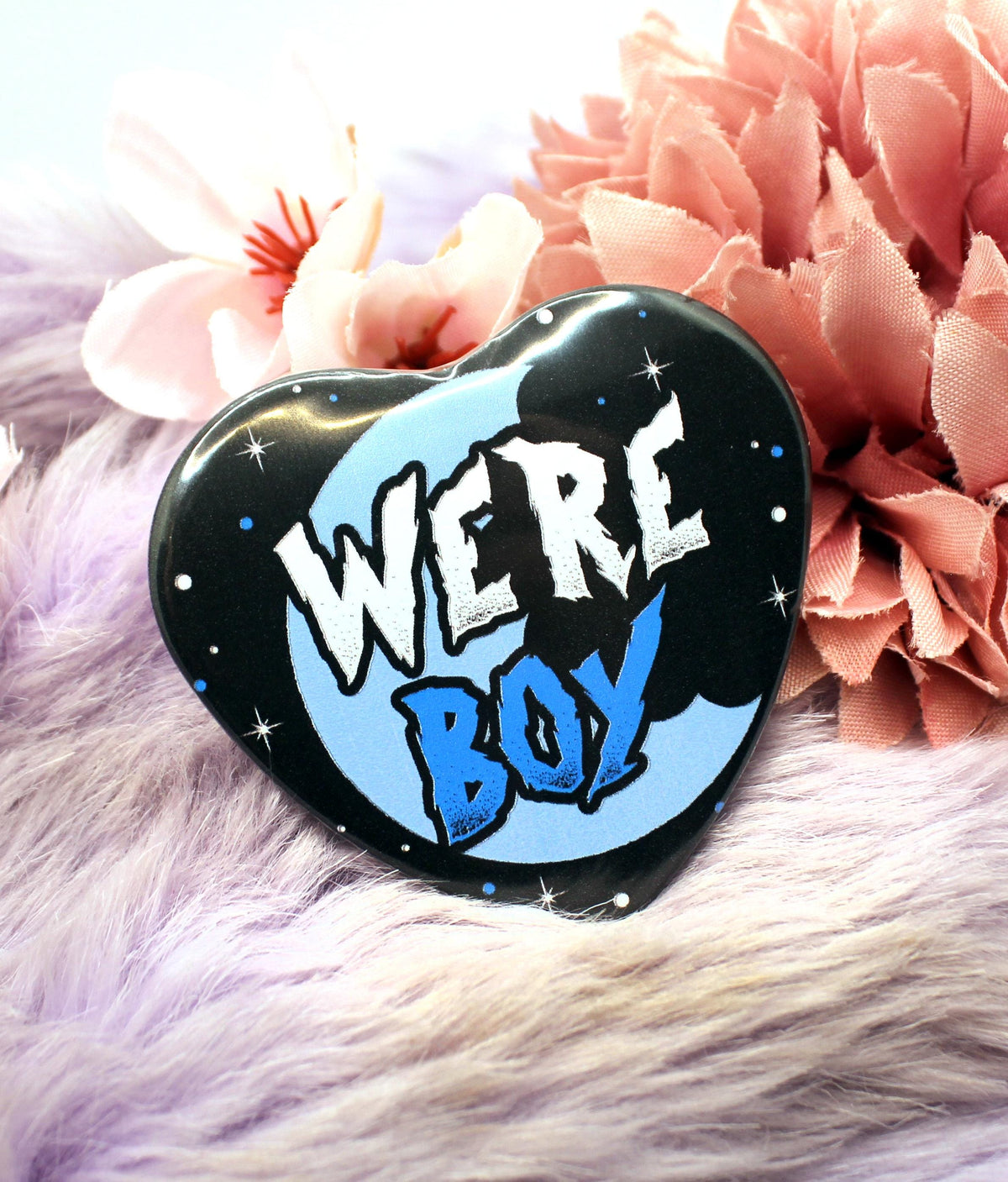 Were Boy Heart Badge (55mm)