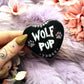 Wolf Pup Heart Badge (55mm)