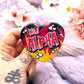 No.1 Alpha Flame Heart Badge (55mm)