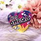 No.1 Omega Flame Heart Badge (55mm)