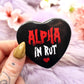 Alpha In Rut Heart Badge (55mm)