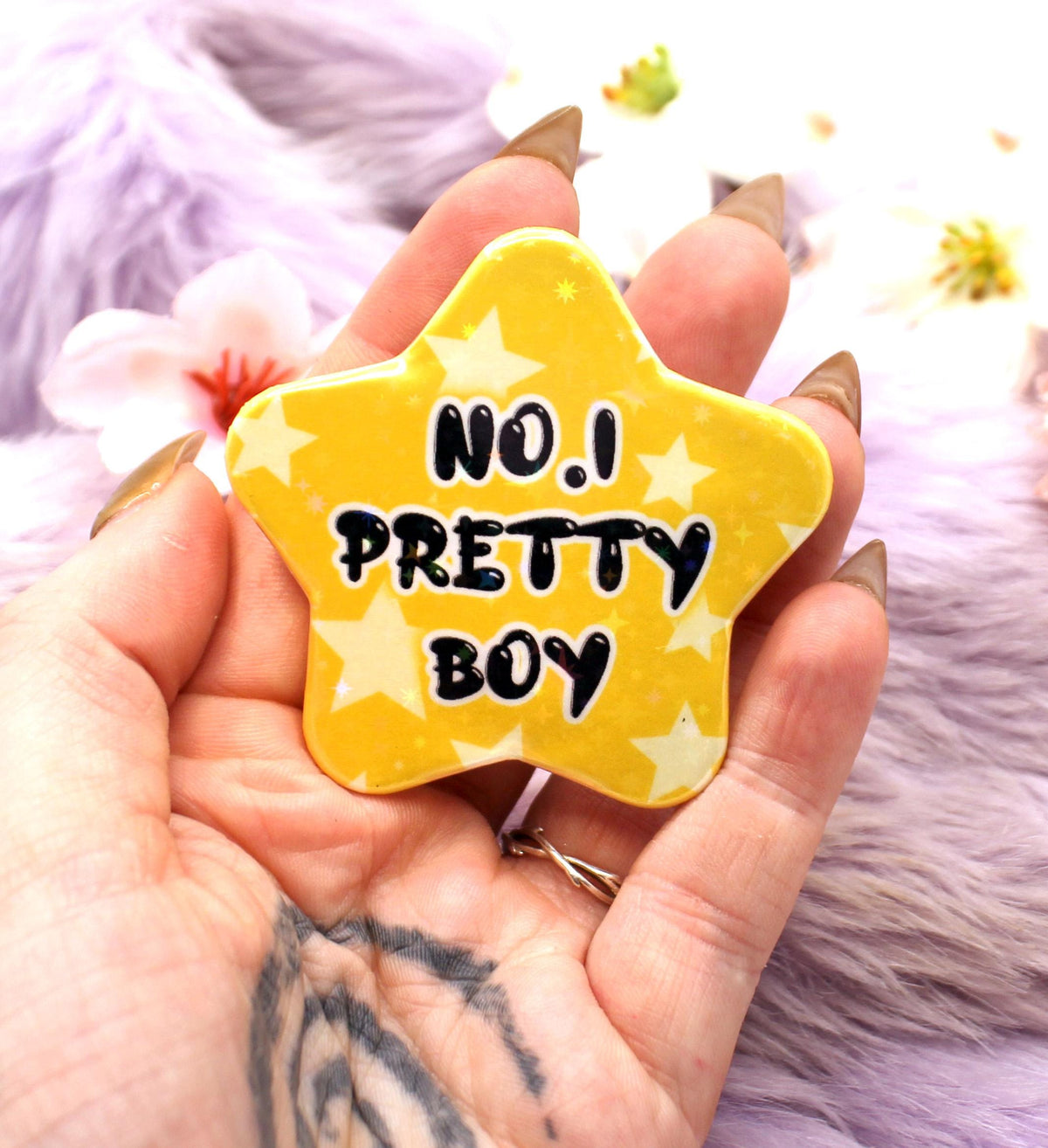 No.1 Pretty Boy Star Badge (55mm)