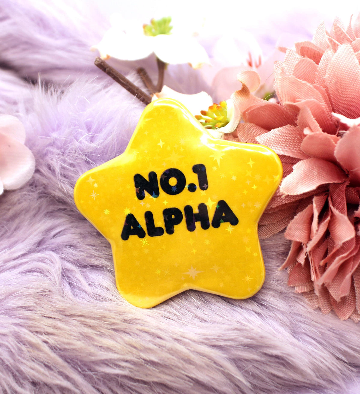 No.1 Alpha Gold Star Badge (55mm)