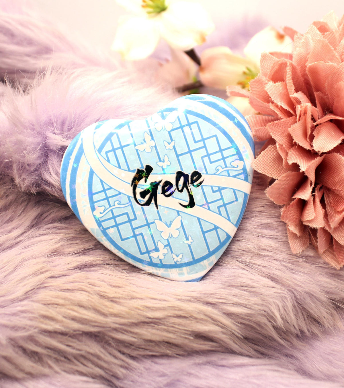 Gege Danmei Inspired Heart Badge (55mm)