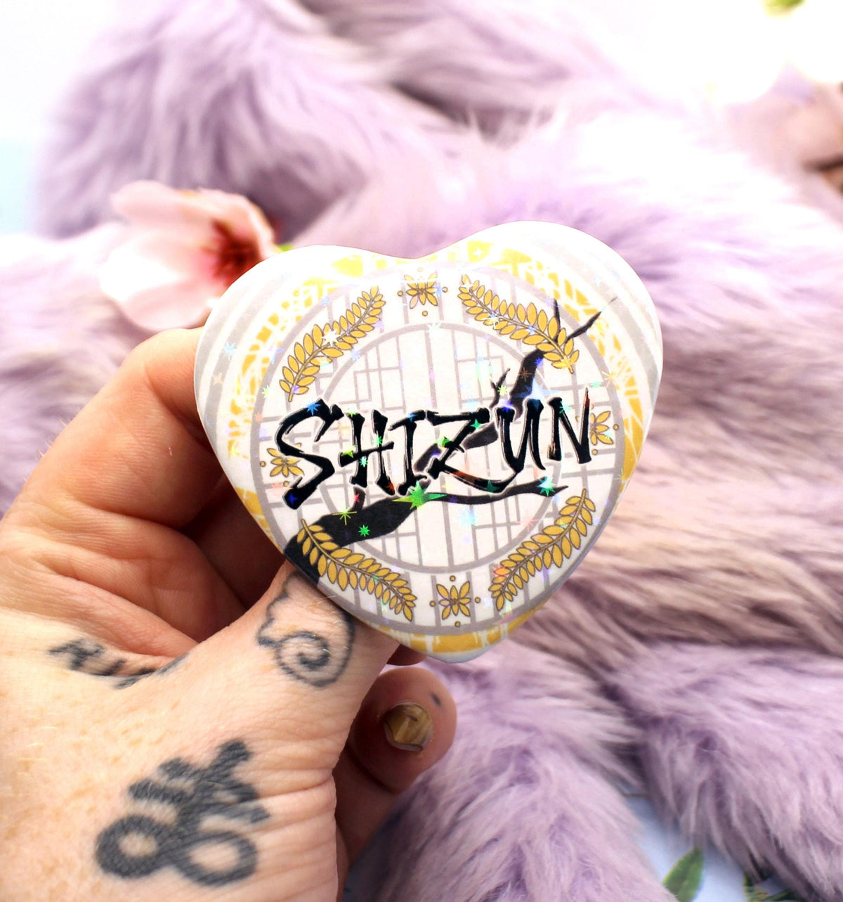 Shizun ErHa Danmei Inspired Heart Badge (55mm)