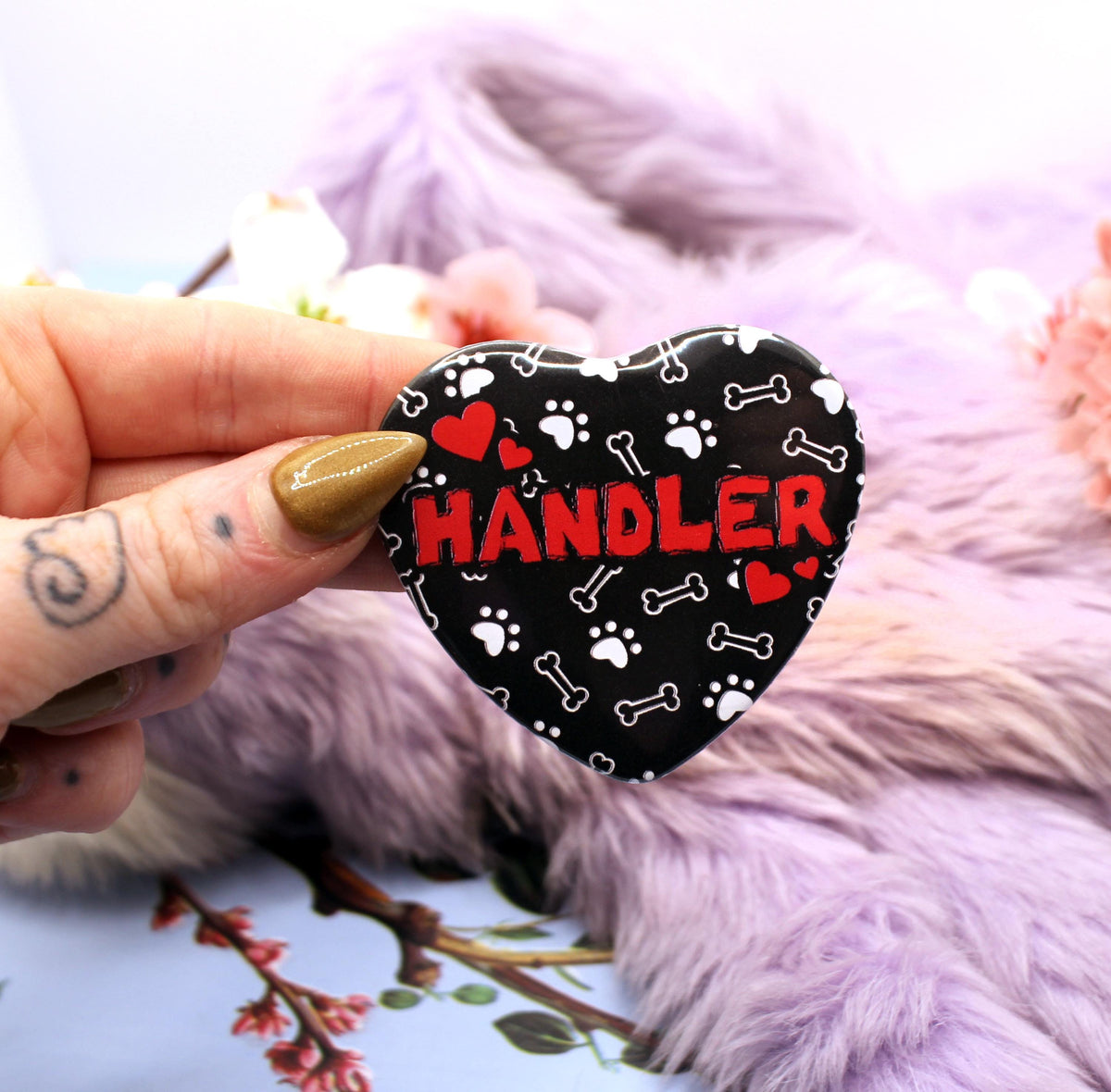 Handler Heart Badge (55mm)