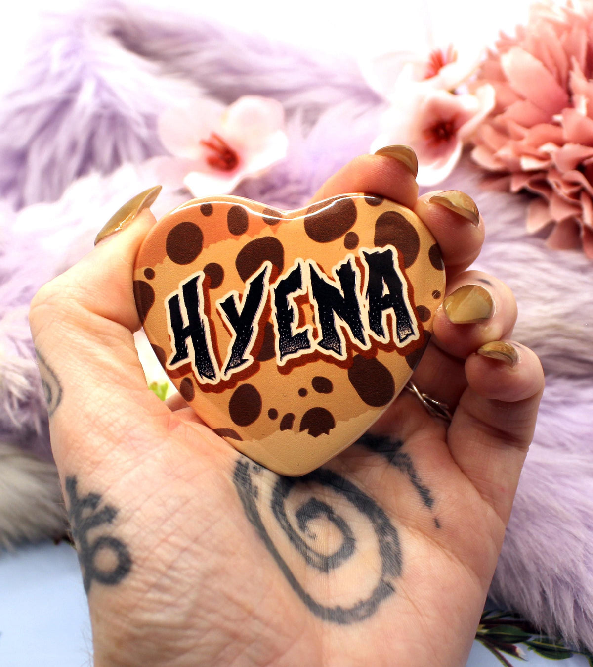 Hyena Heart Badge (55mm)