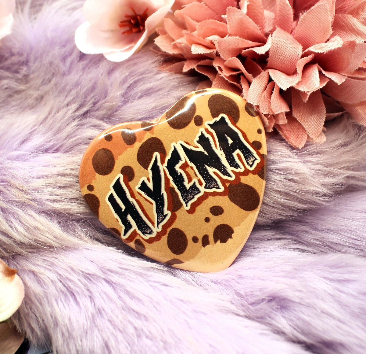Hyena Heart Badge (55mm)