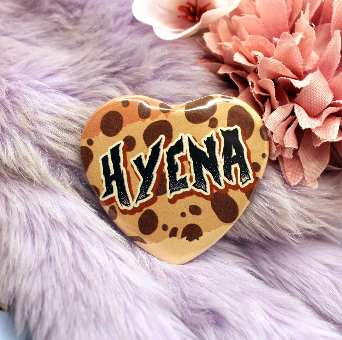 Hyena Heart Badge (55mm)