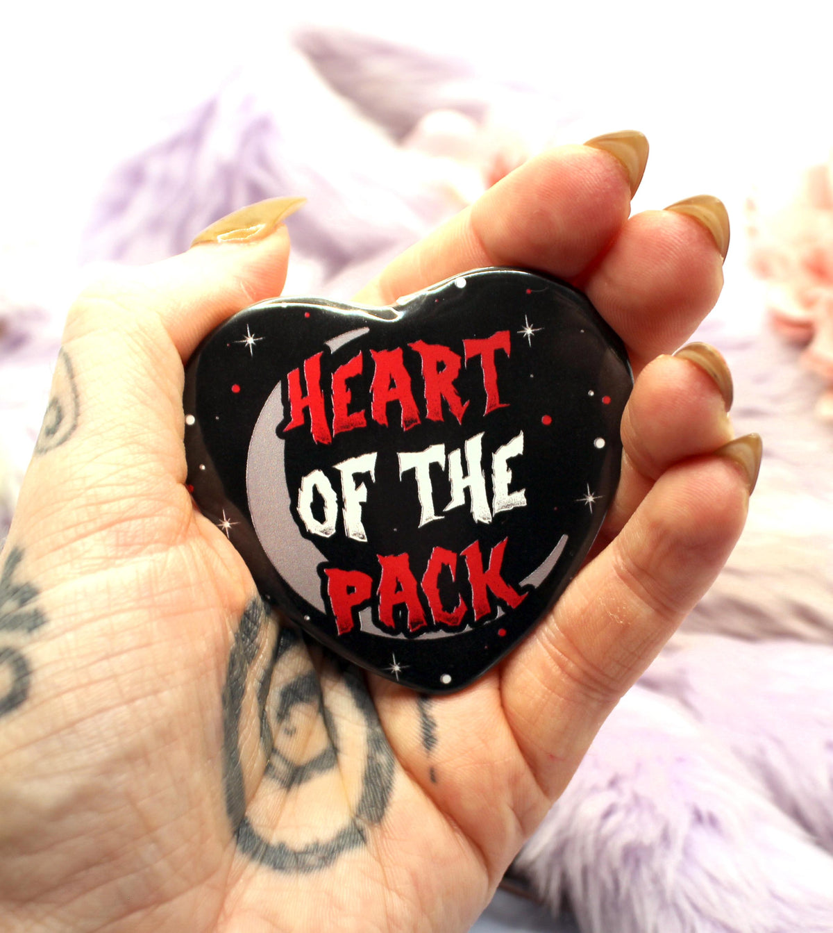 Heart of the Pack Heart Badge (55mm)