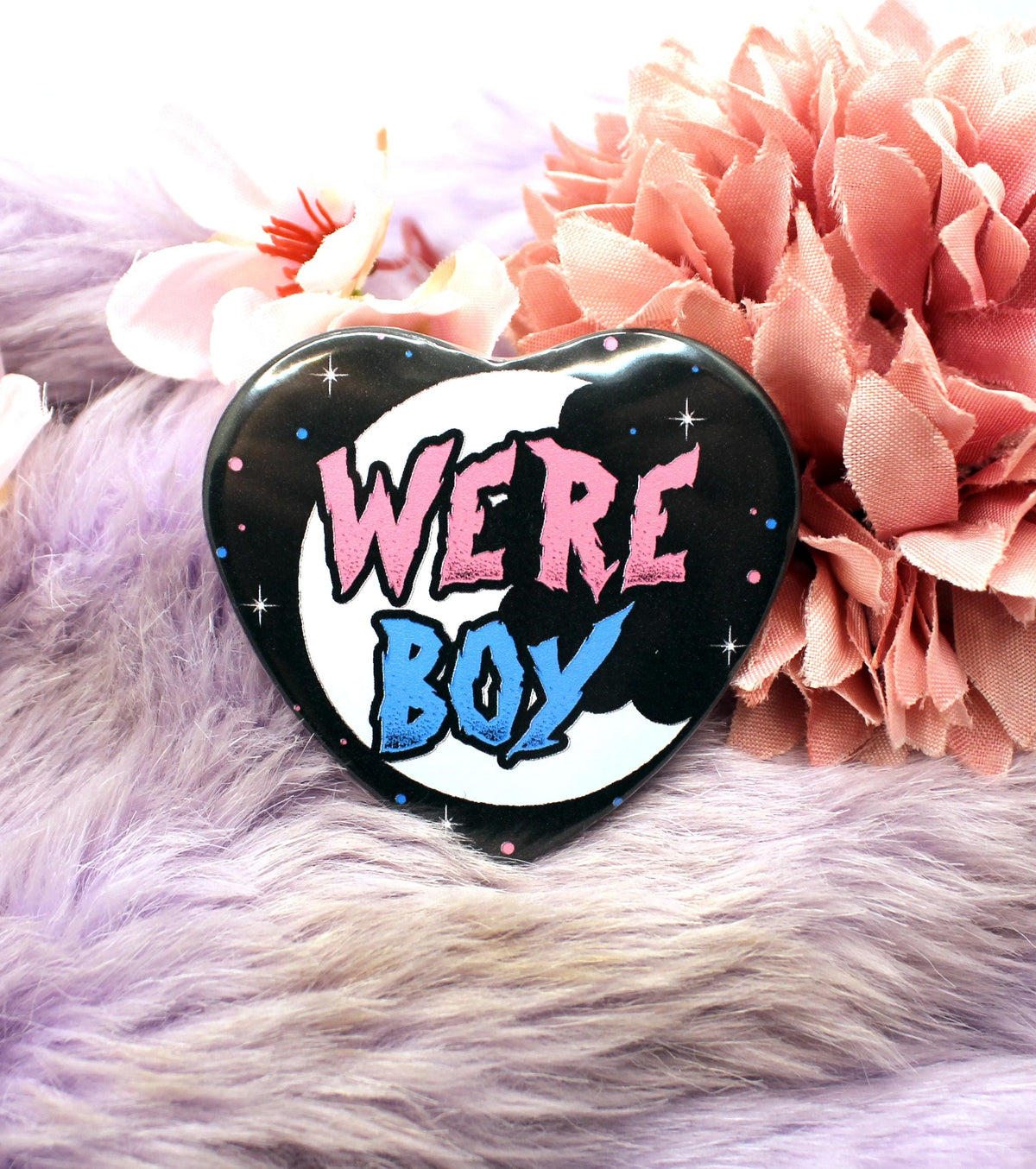 Were Boy Heart Badge (55mm)