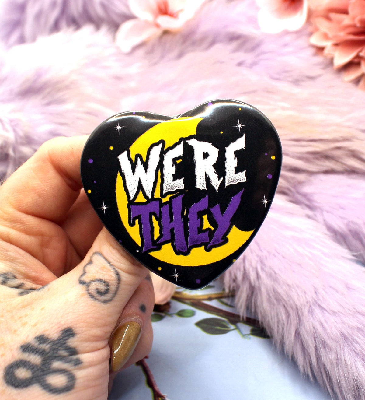 Were They Heart Badge (55mm)